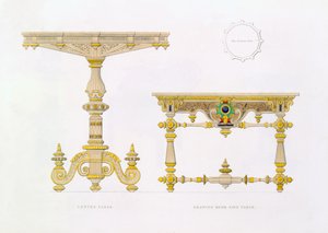 Centre Table and Drawing Room Side Table, 1833